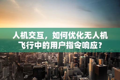 人机交互，如何优化无人机飞行中的用户指令响应？
