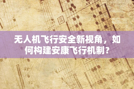 无人机飞行安全新视角，如何构建安康飞行机制？