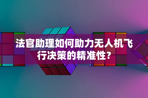 法官助理如何助力无人机飞行决策的精准性？