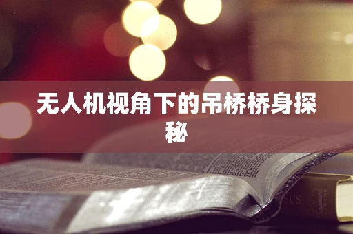 无人机视角下的吊桥桥身探秘