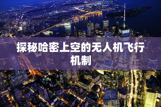 探秘哈密上空的无人机飞行机制
