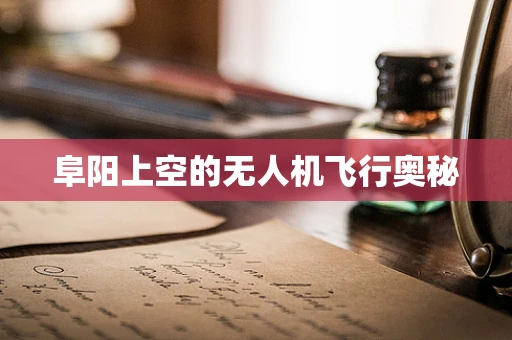 阜阳上空的无人机飞行奥秘