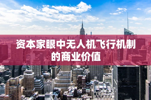 资本家眼中无人机飞行机制的商业价值