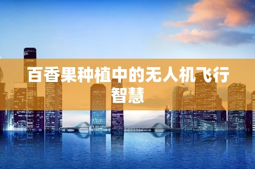 百香果种植中的无人机飞行智慧