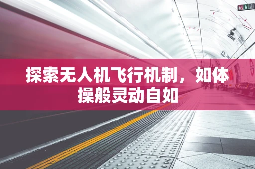 探索无人机飞行机制，如体操般灵动自如