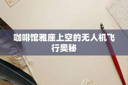 咖啡馆雅座上空的无人机飞行奥秘