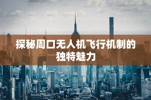 探秘周口无人机飞行机制的独特魅力