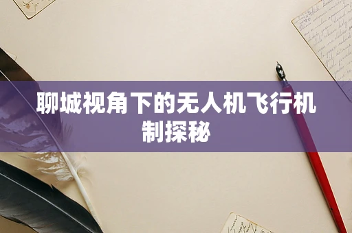 聊城视角下的无人机飞行机制探秘