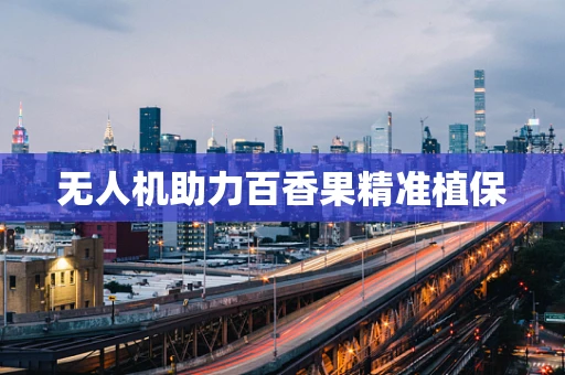 无人机助力百香果精准植保