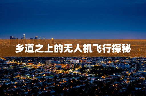 乡道之上的无人机飞行探秘