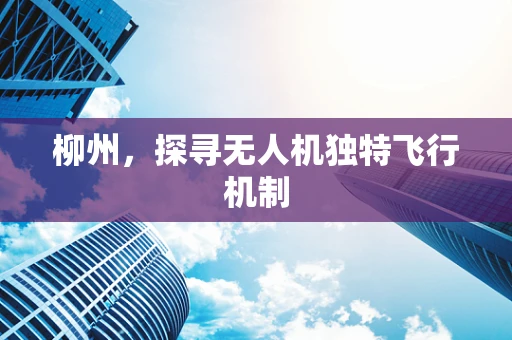 柳州，探寻无人机独特飞行机制