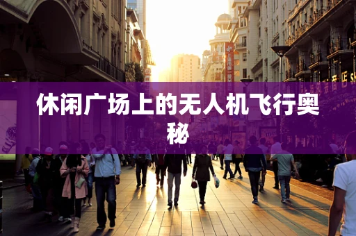 休闲广场上的无人机飞行奥秘