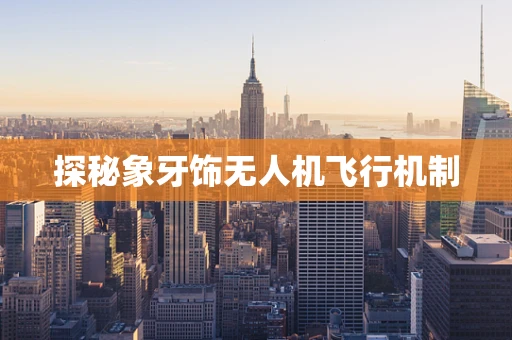 探秘象牙饰无人机飞行机制