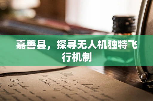 嘉善县，探寻无人机独特飞行机制
