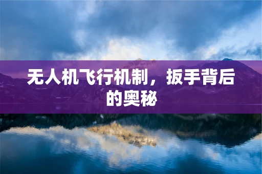 无人机飞行机制，扳手背后的奥秘