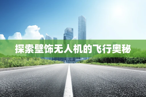 探索壁饰无人机的飞行奥秘