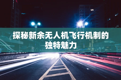 探秘新余无人机飞行机制的独特魅力
