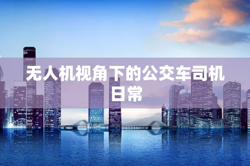 无人机视角下的公交车司机日常