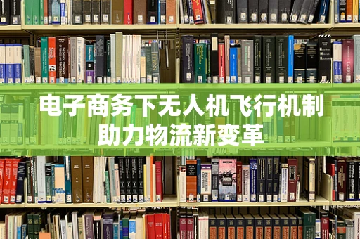 电子商务下无人机飞行机制助力物流新变革