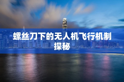 螺丝刀下的无人机飞行机制探秘