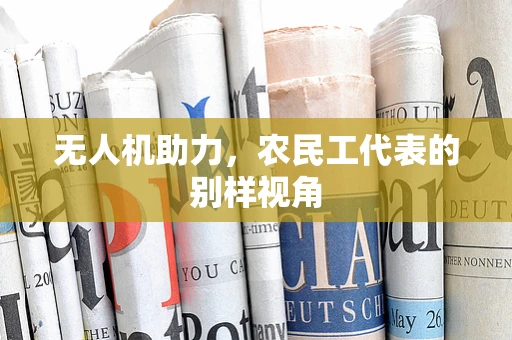 无人机助力，农民工代表的别样视角