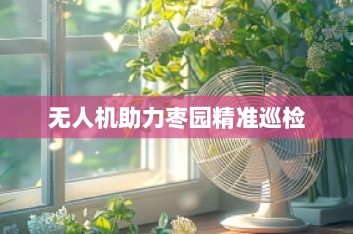 无人机助力枣园精准巡检