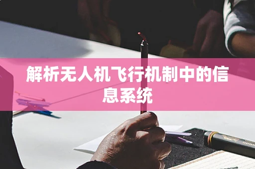 解析无人机飞行机制中的信息系统