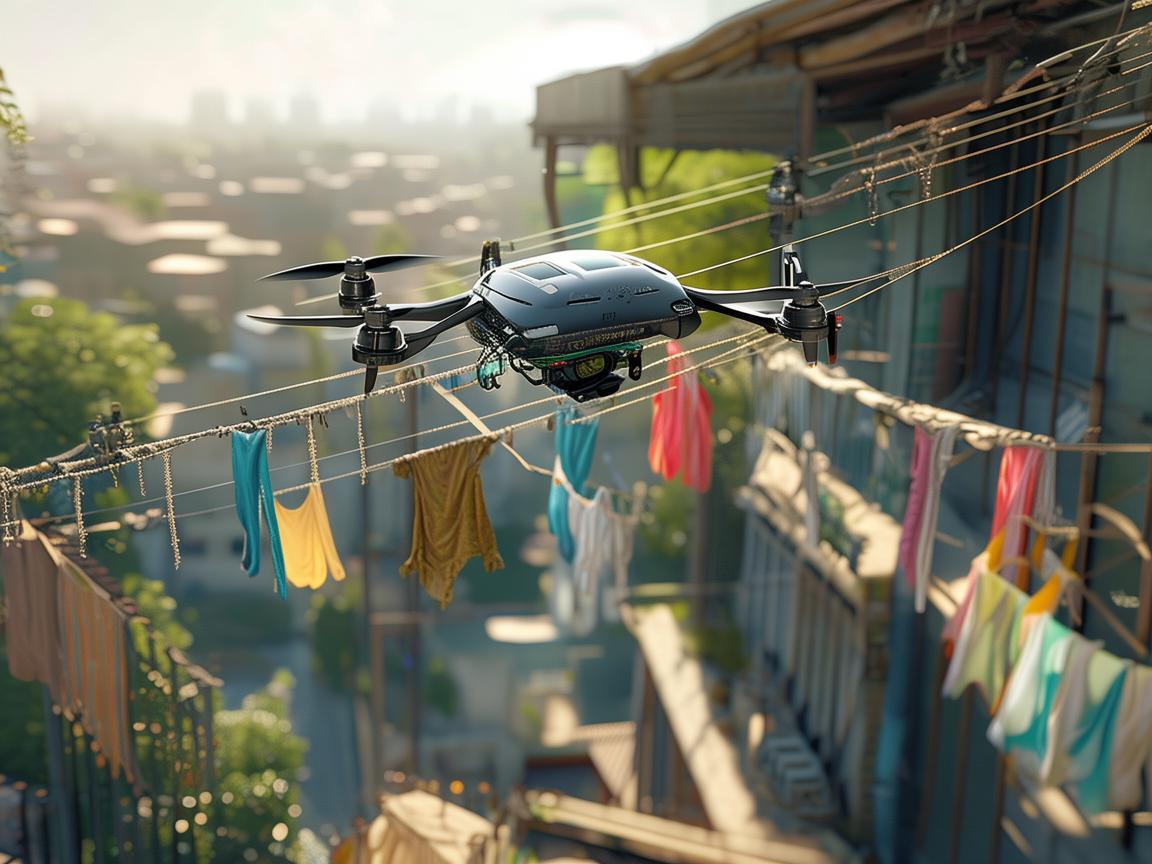 探索无人机与阳台晾衣架的飞行关联