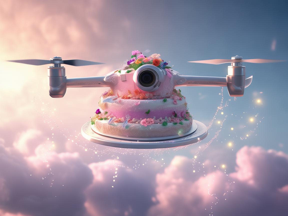 探秘无人机与蛋糕的奇妙飞行之旅