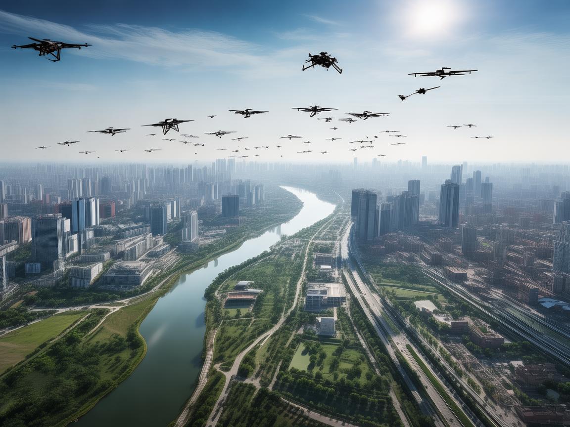 滨州上空的无人机飞行奥秘