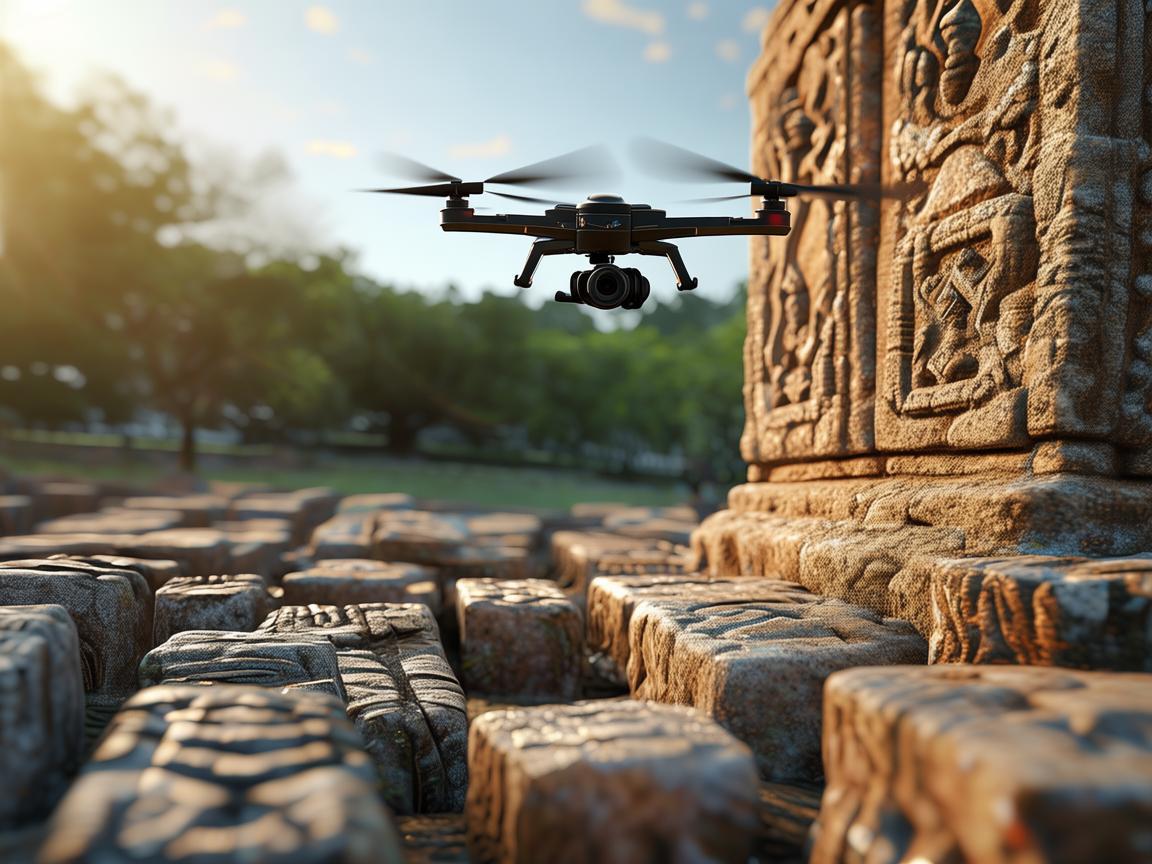 无人机助力名胜古迹碑刻保护与探索