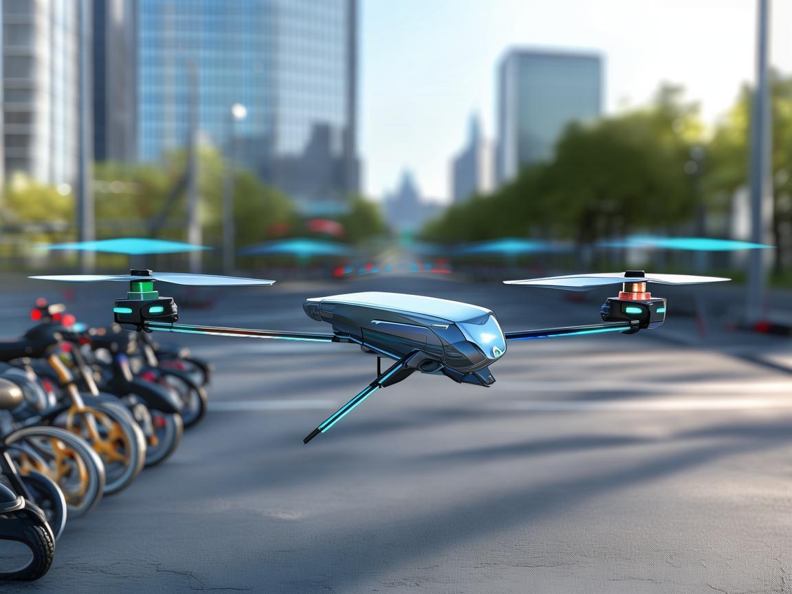 无人机在非机动车停车场的智能飞行应用