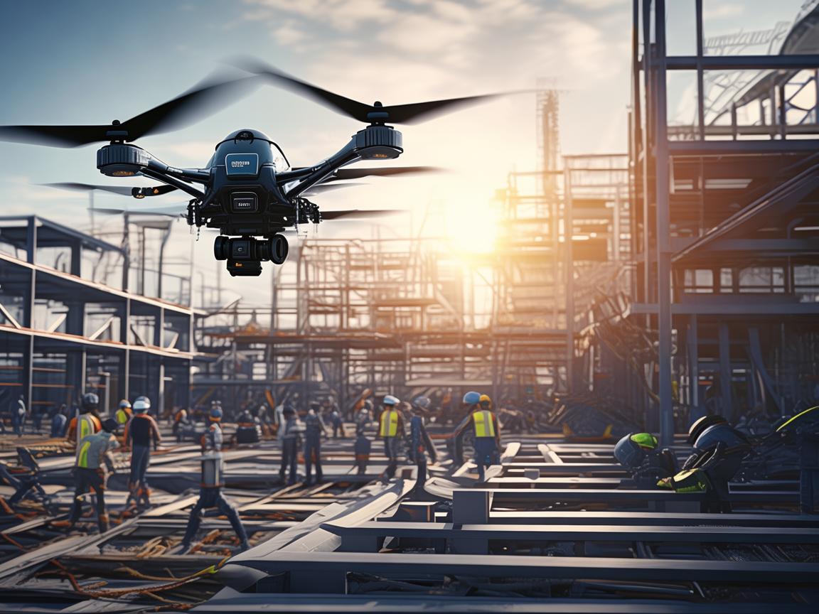 无人机助力建材市场高效运作