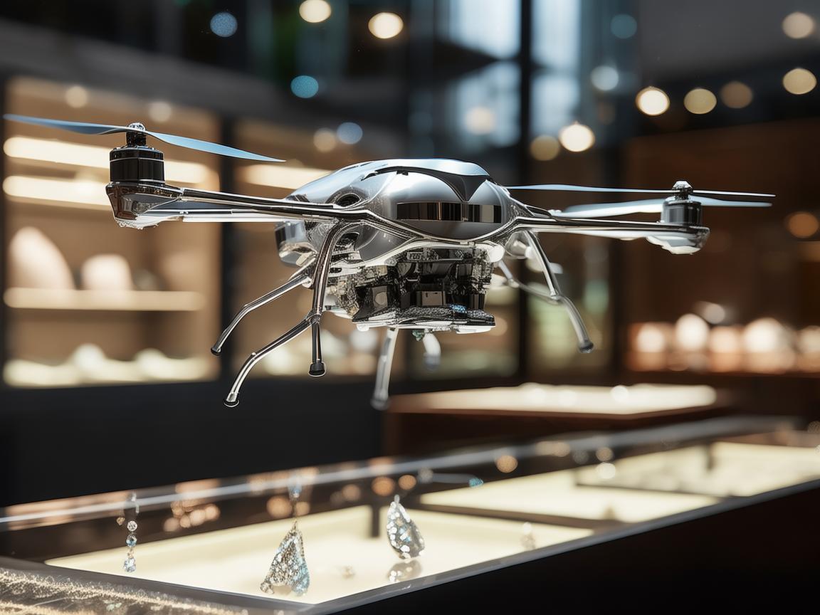 无人机在珠宝店柜台的独特飞行机制