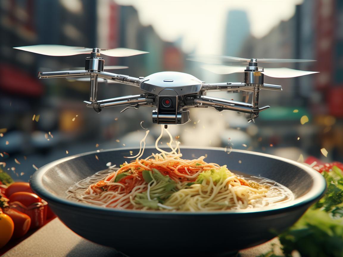 探秘无人机与兰州拉面的奇妙飞行关联