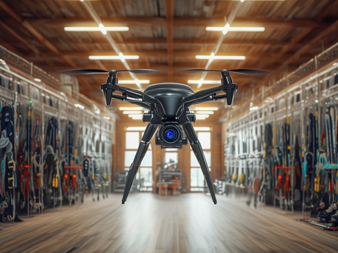 无人机助力滑雪场雪具大厅管理