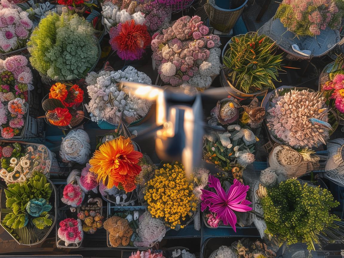 花鸟市场上空的无人机探秘