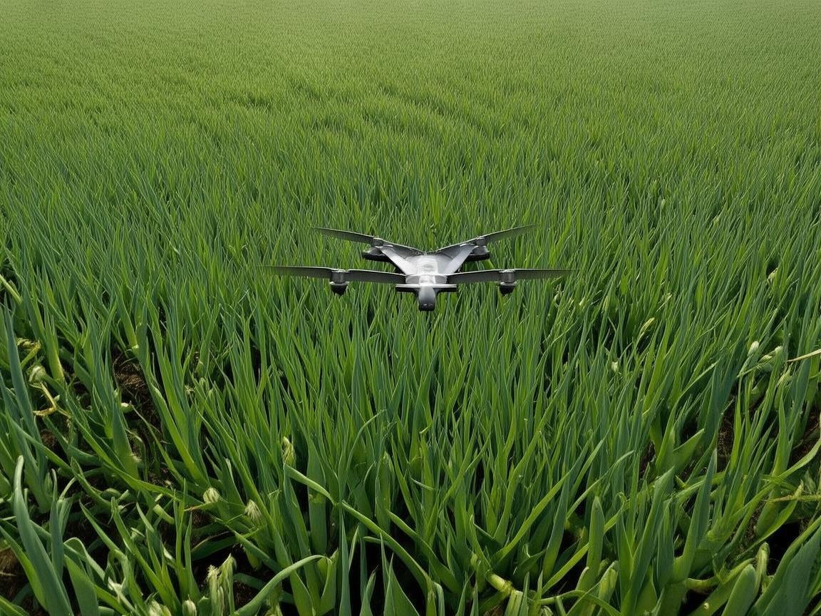 大葱地里的无人机飞行奥秘
