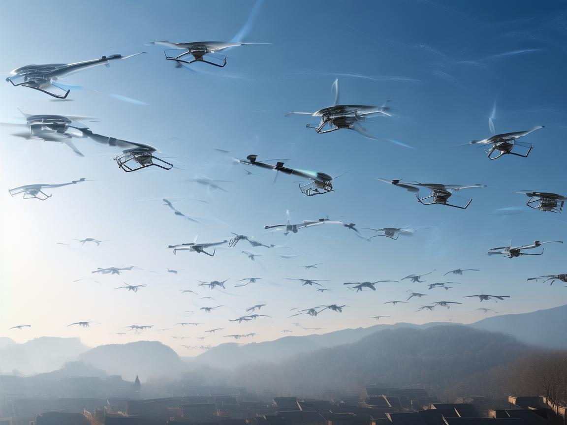 武威上空的无人机飞行奥秘