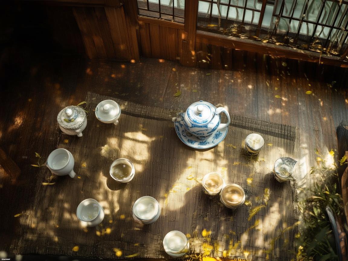 无人机视角下的茶具之美