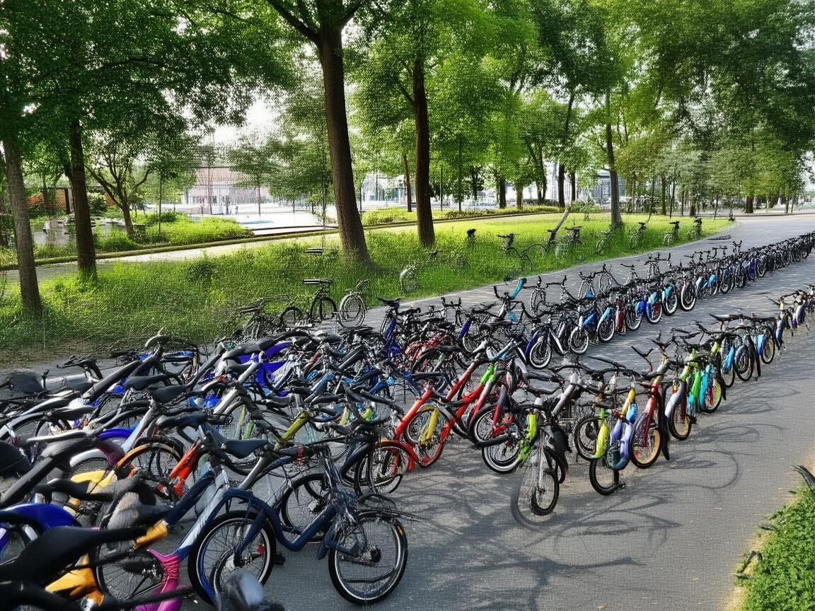 无人机视角下的共享单车停车区探索