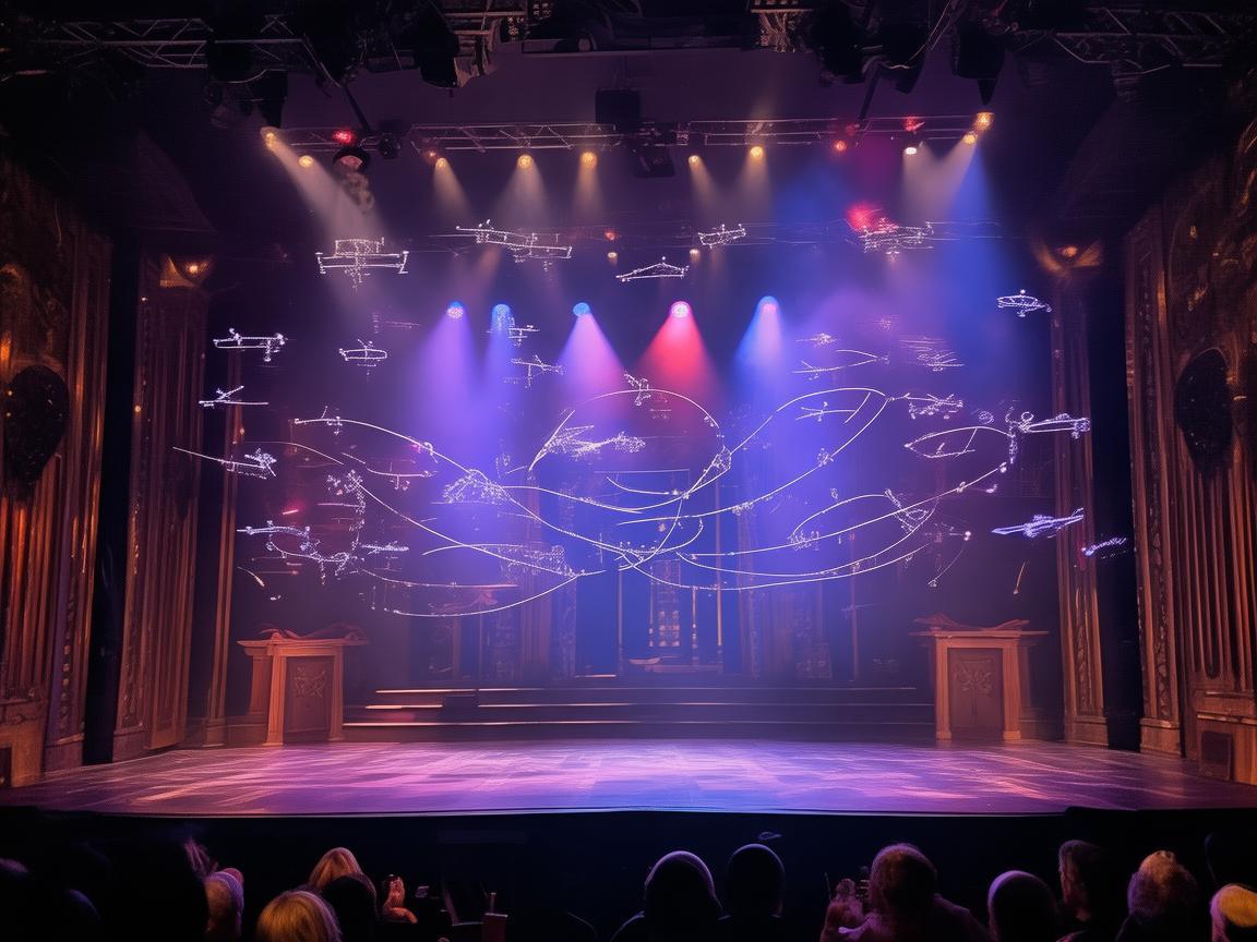 剧院舞台上的无人机飞行奥秘